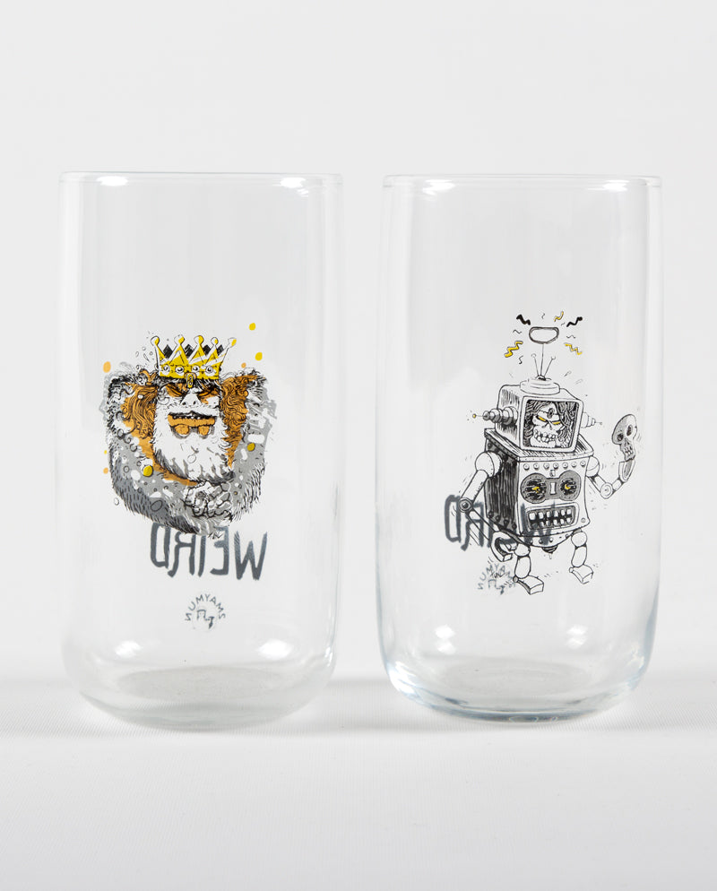 N14.Weird Rakı Suyu Bardağı 2li Set