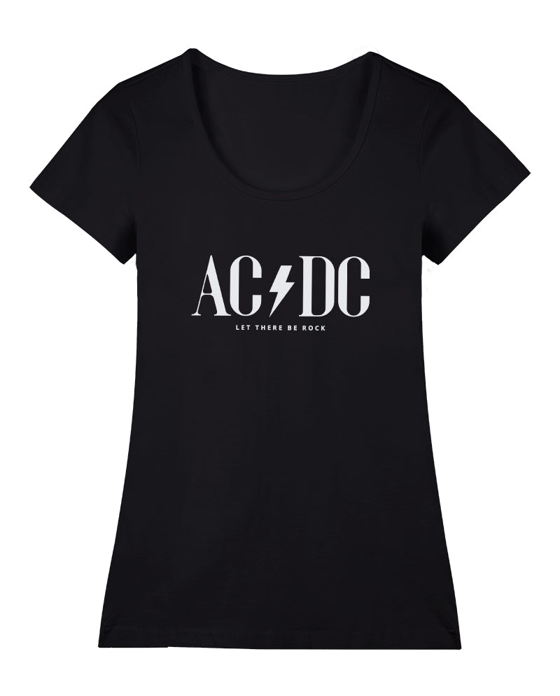 AC/DC - Let There Be Rock Geniş Yaka Tişört