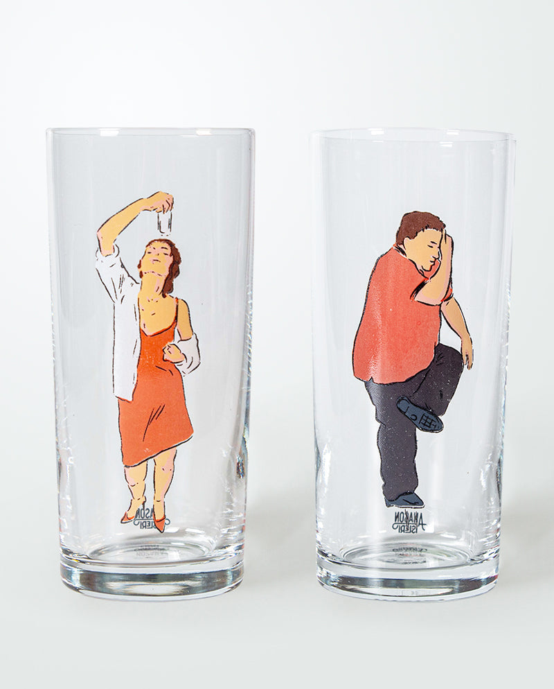 Hassas Denge Kadın-Erkek Rakı Kadehi 2'li Set
