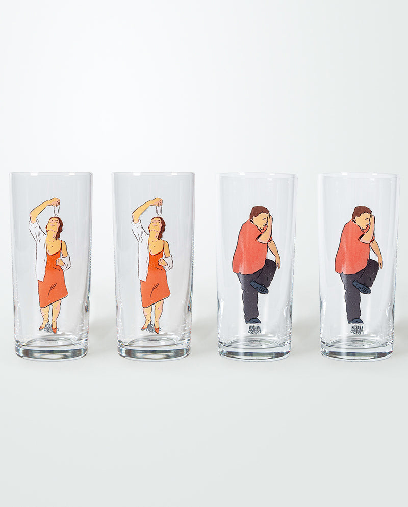 Hassas Denge Kadın-Erkek Rakı Kadehi 4'lü Set