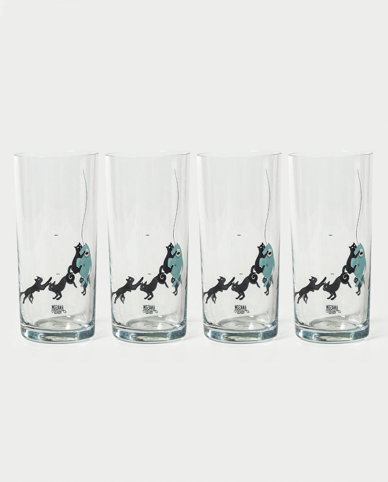Deniz Kedisi Rakı Kadehi 4'lü Set