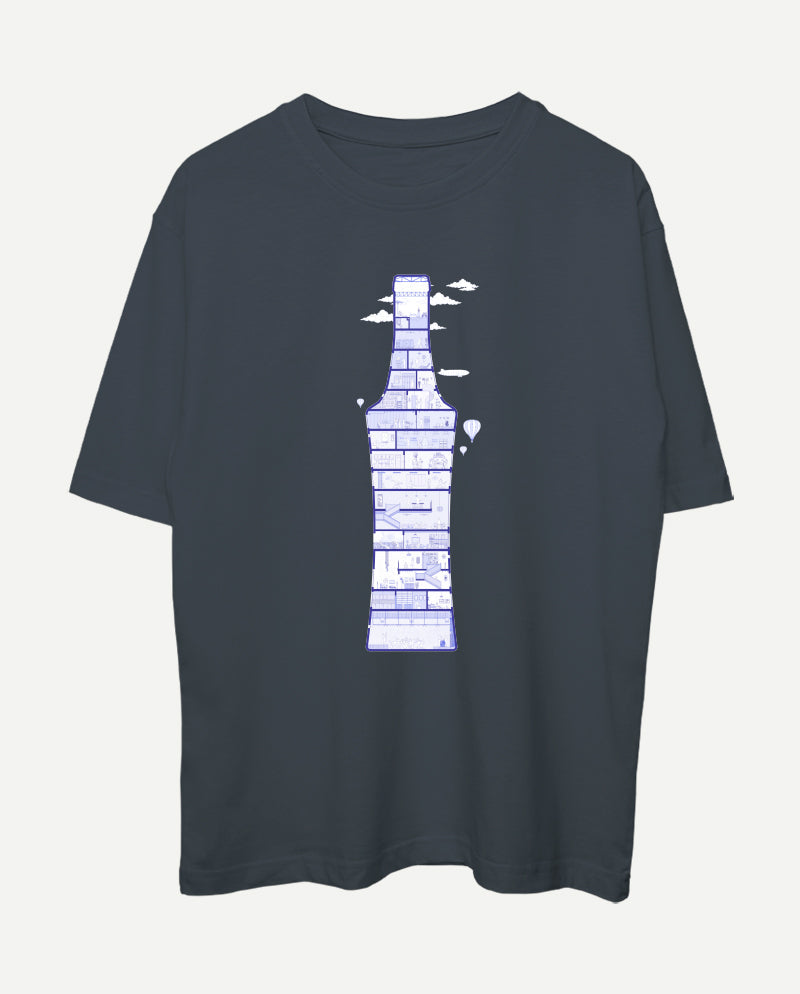 Sosyal Kesit Oversize Tişört