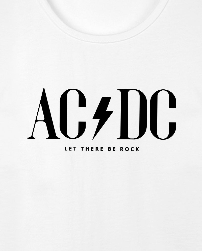 AC/DC - Let There Be Rock Geniş Yaka Tişört