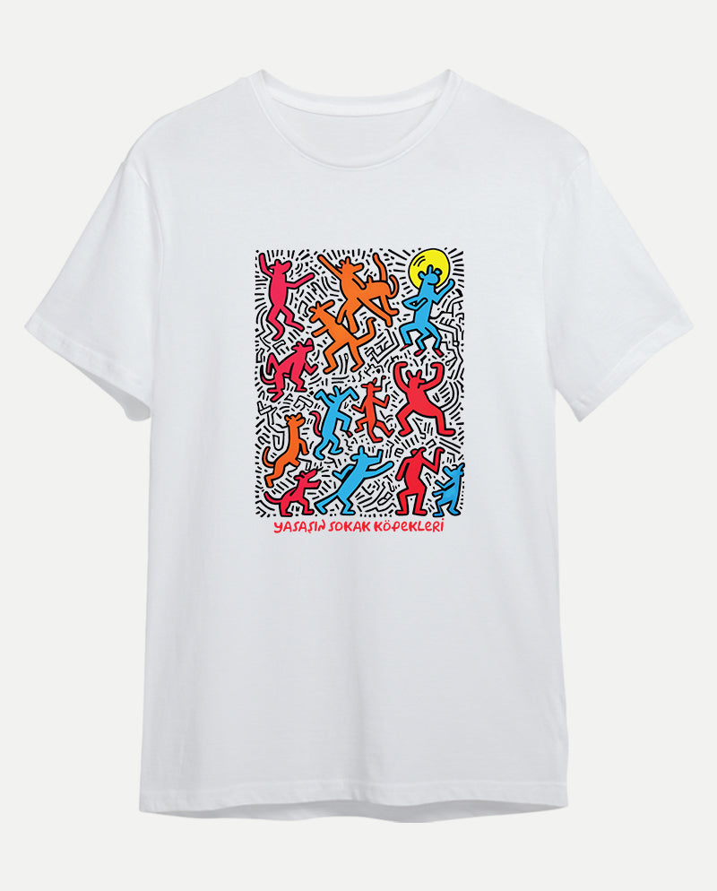 Dans - Keith Haring Sokakta Erkek Tişört