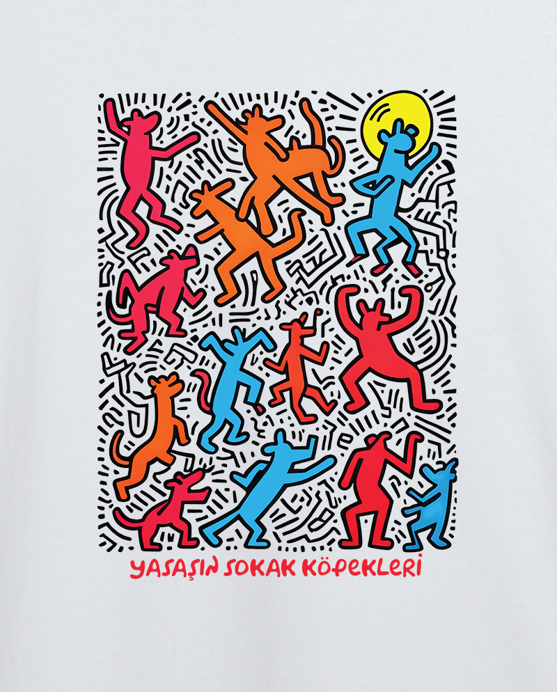 Dans - Keith Haring Sokakta Erkek Tişört