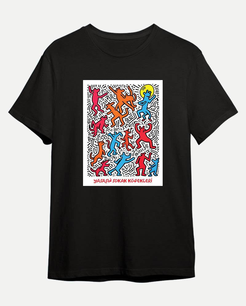 Dans - Keith Haring Sokakta Erkek Tişört