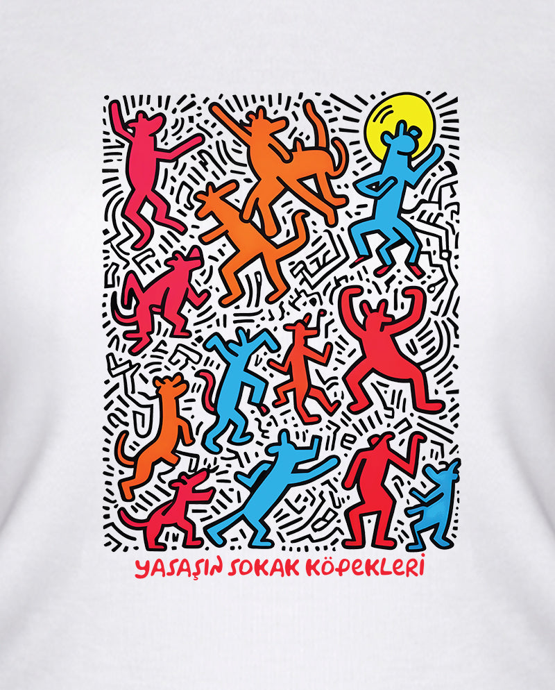 Dans - Keith Haring Sokakta Kadın Tişört