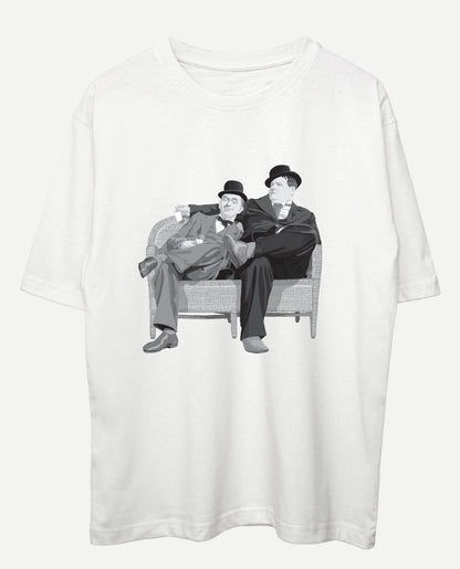 Laurel & Hardy Oversize Tişört