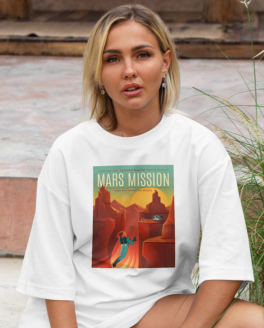 Mars’ın Keşfi Oversize Tişört