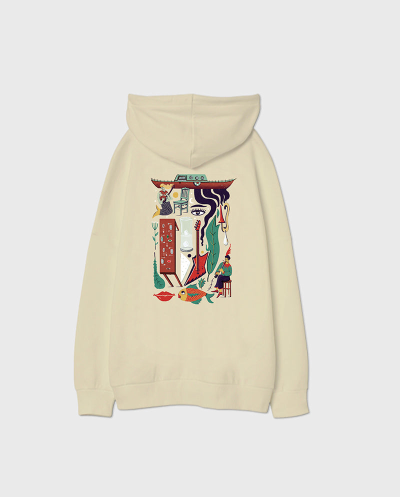 Dali’nin Çilingiri Oversize Unisex Kapüşonlu Sweatshirt