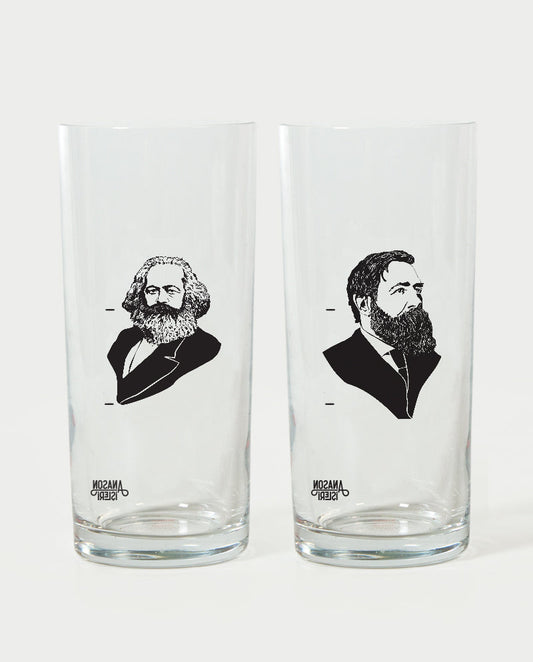 Marx & Engels Rakı Kadehi 2’li Set