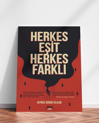 Herkes Eşit Herkes Farklı, Poster