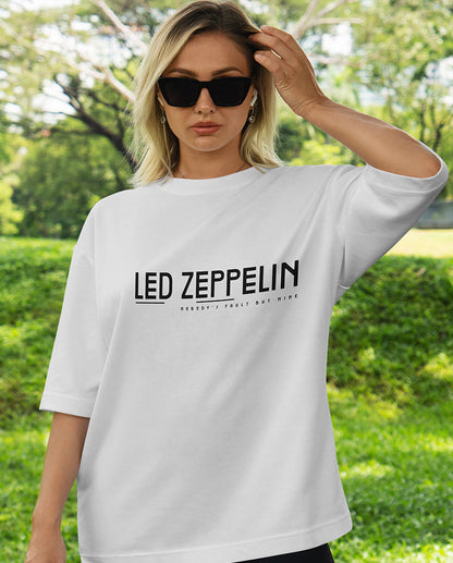 Led Zeppelin - Nobody’s Fault but Mine Oversize Tişört