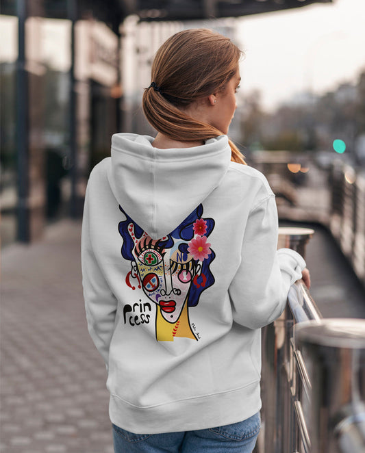 Princess Oversize Unisex Kapüşonlu Sweatshirt