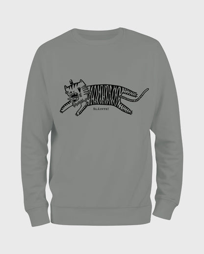 Uykusuz Kaplan Viskili Sweatshirt