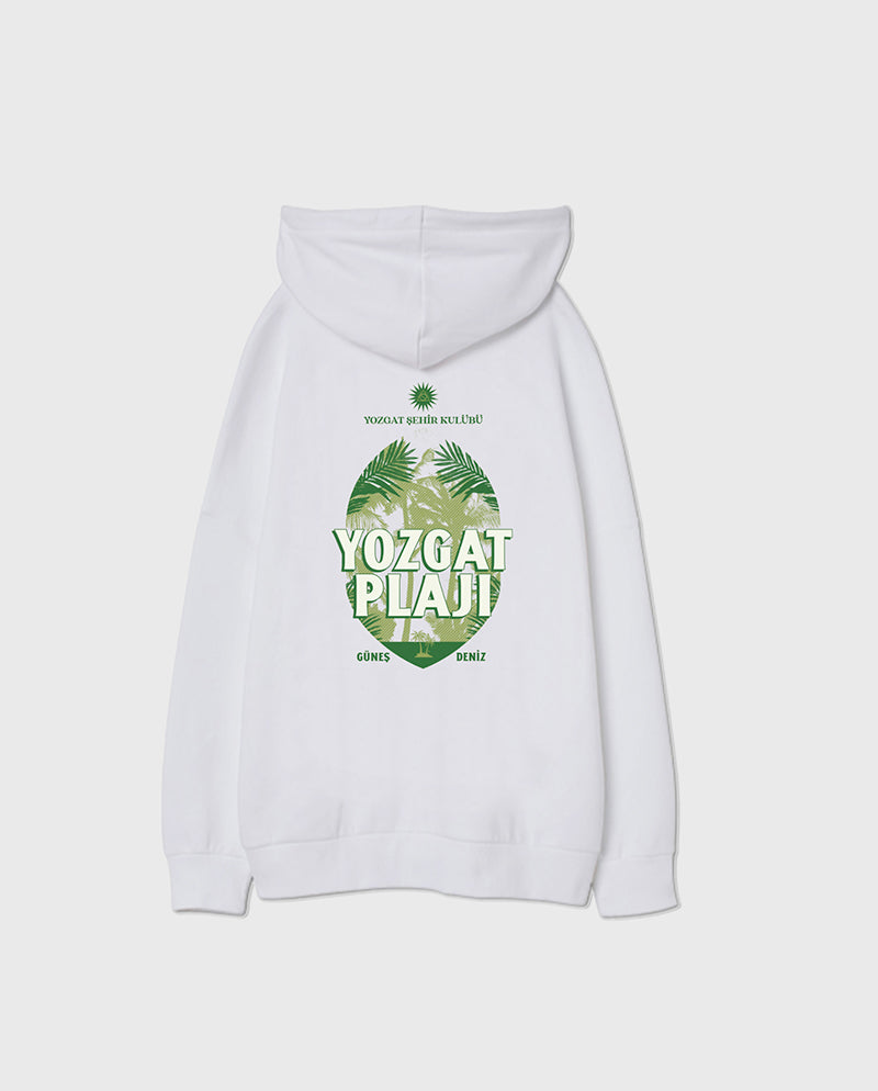 Yozgat Plajı Oversize Unisex Kapüşonlu Sweatshirt